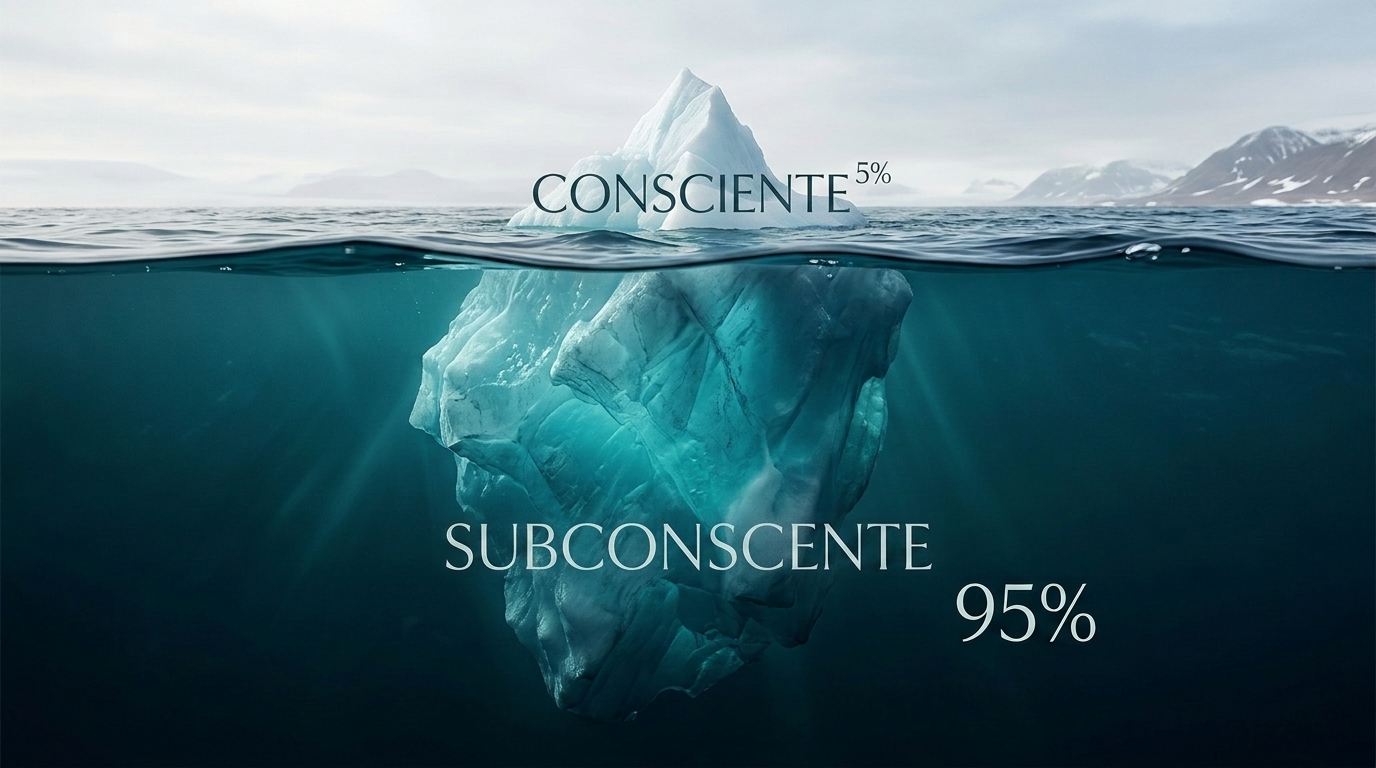 Representação visual do consciente e subconsciente